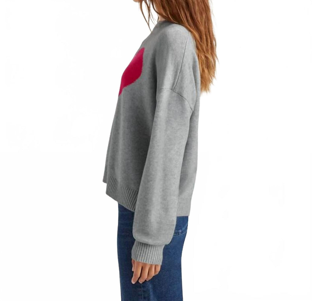 Layton Love Sweater In Grey