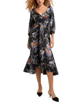 Cinq à Sept Three Quarter Sleeve Walker Dress
