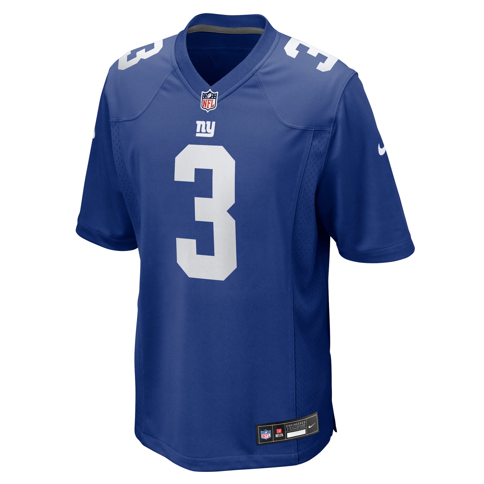 New York Giants Russell Wilson Royal Game Jersey