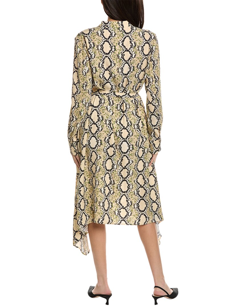 St. John Mandarin Collar Shirtdress