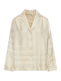 Toteme Women Silk Pajama Shirt