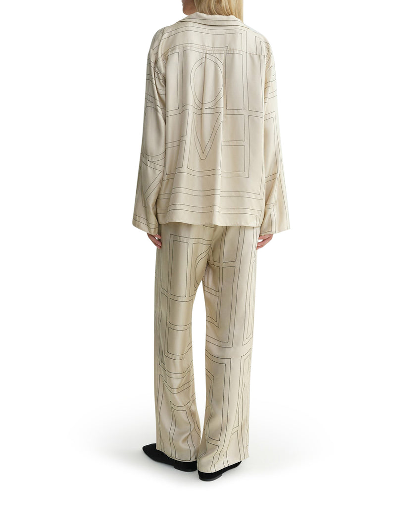 Toteme Women Silk Pajama Shirt