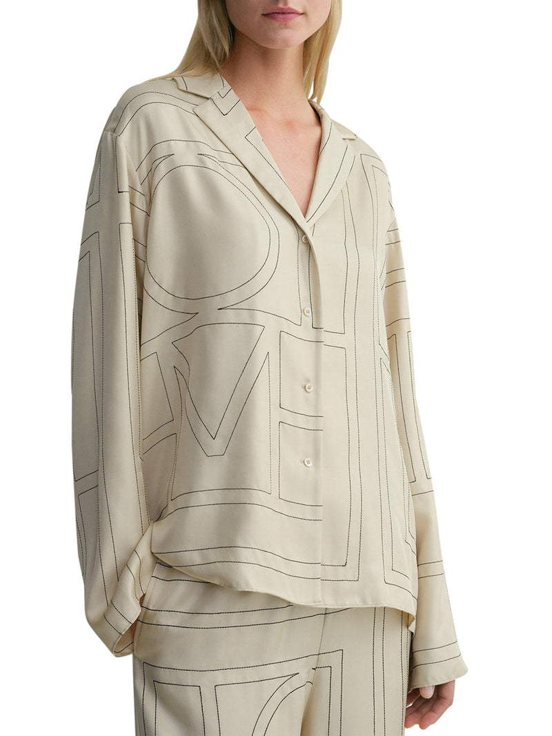 Toteme Women Silk Pajama Shirt