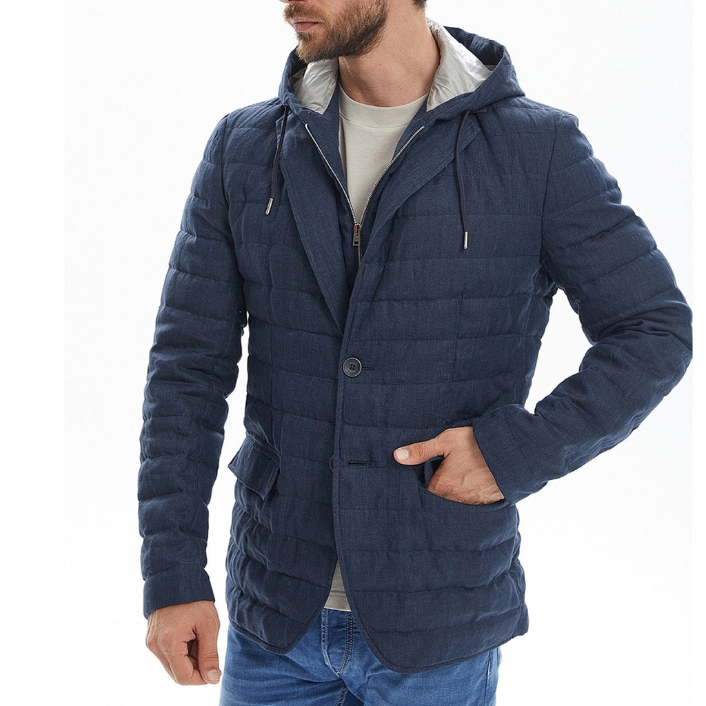 Herno Linen Quilted Jacket Men