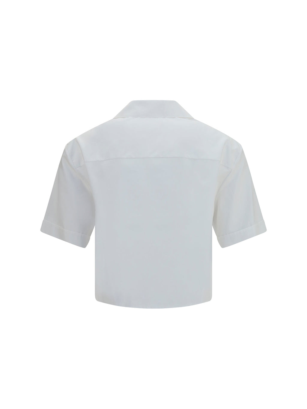 Versace Women Cropped Cotton Poplin Shirt