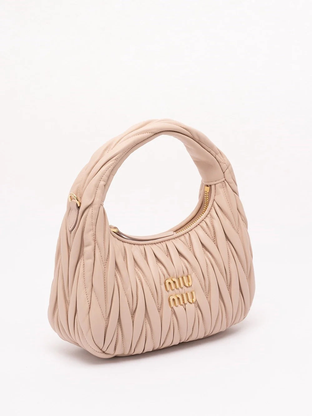 Miu Miu Women `Wander` Matelassé Leather Hobo Bag