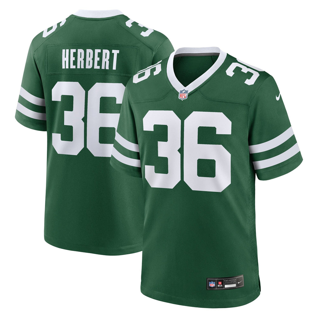 New York Jets Khalil Herbert Legacy Green Team Game Jersey