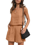 ENJOY PETRA 2pc Top & Short Set