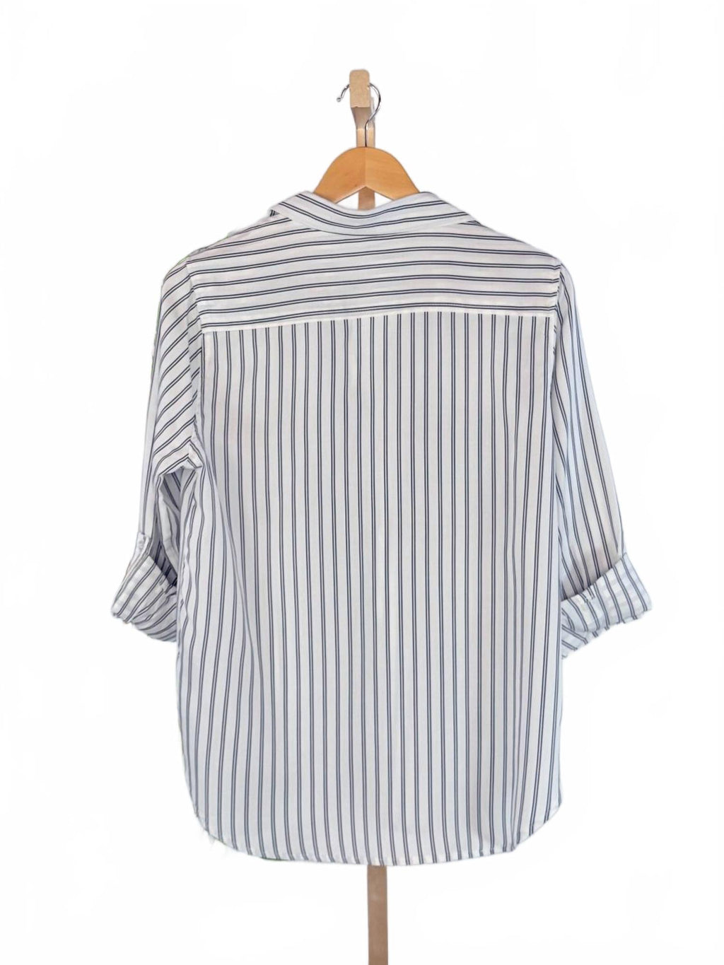 Talma Stripe Button Down Shirt In Mood Indigo