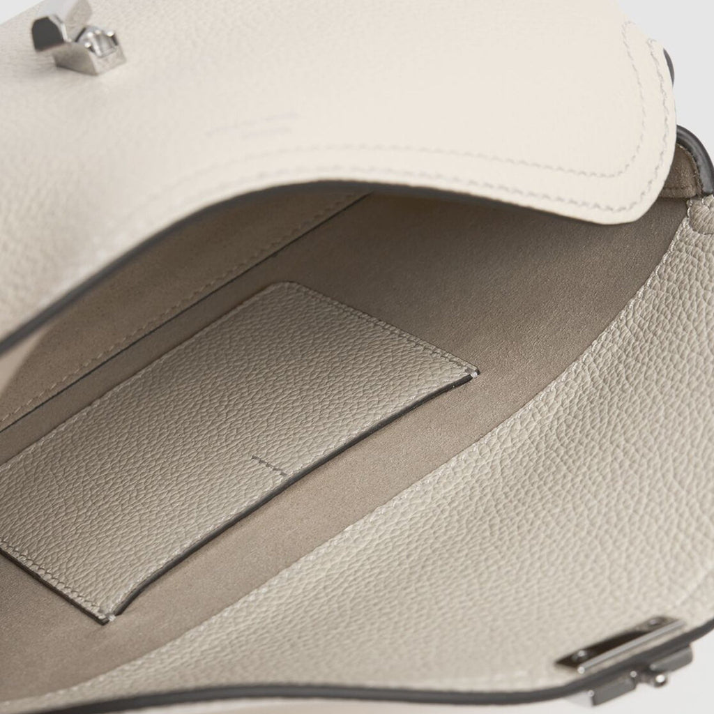 Toteme T-Lock Leather Clutch Bag Women