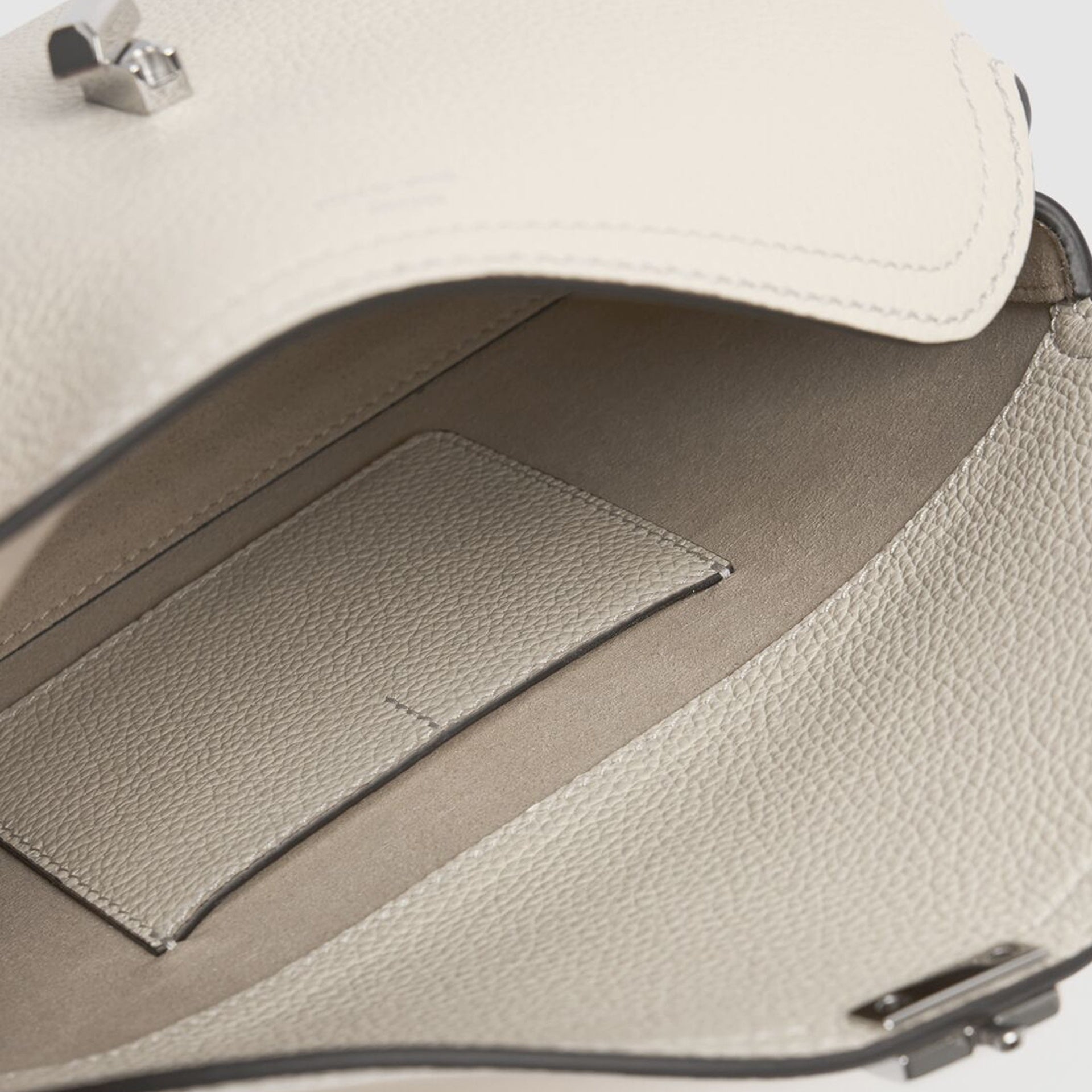 Toteme T-Lock Leather Clutch Bag Women