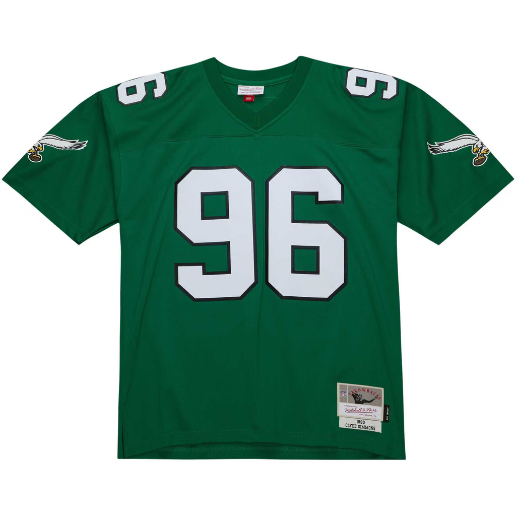 Philadelphia Eagles Clyde Simmons Mitchell & Ness Kelly Green Legacy Replica Jersey
