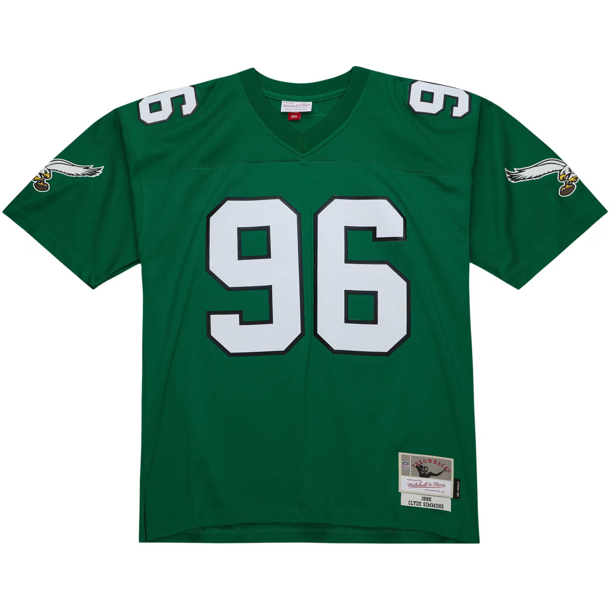 Philadelphia Eagles Clyde Simmons Mitchell & Ness Kelly Green Legacy Replica Jersey