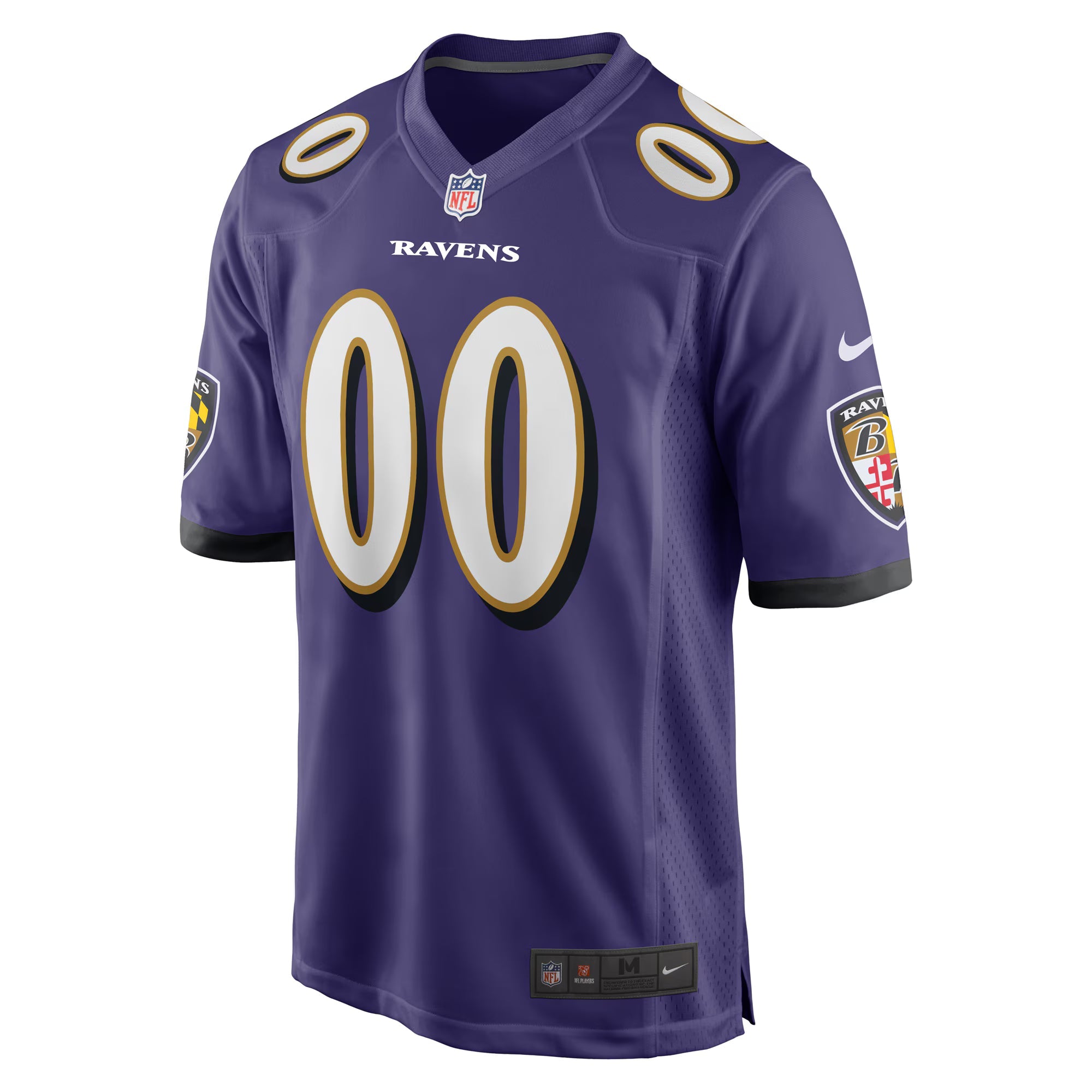 Baltimore Ravens Purple Custom Game Jersey