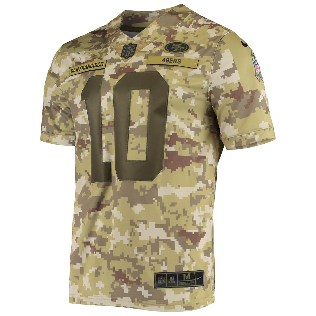 San Francisco 49ers Jimmy Garoppolo Camo Salute To Service Limited Player Jersey