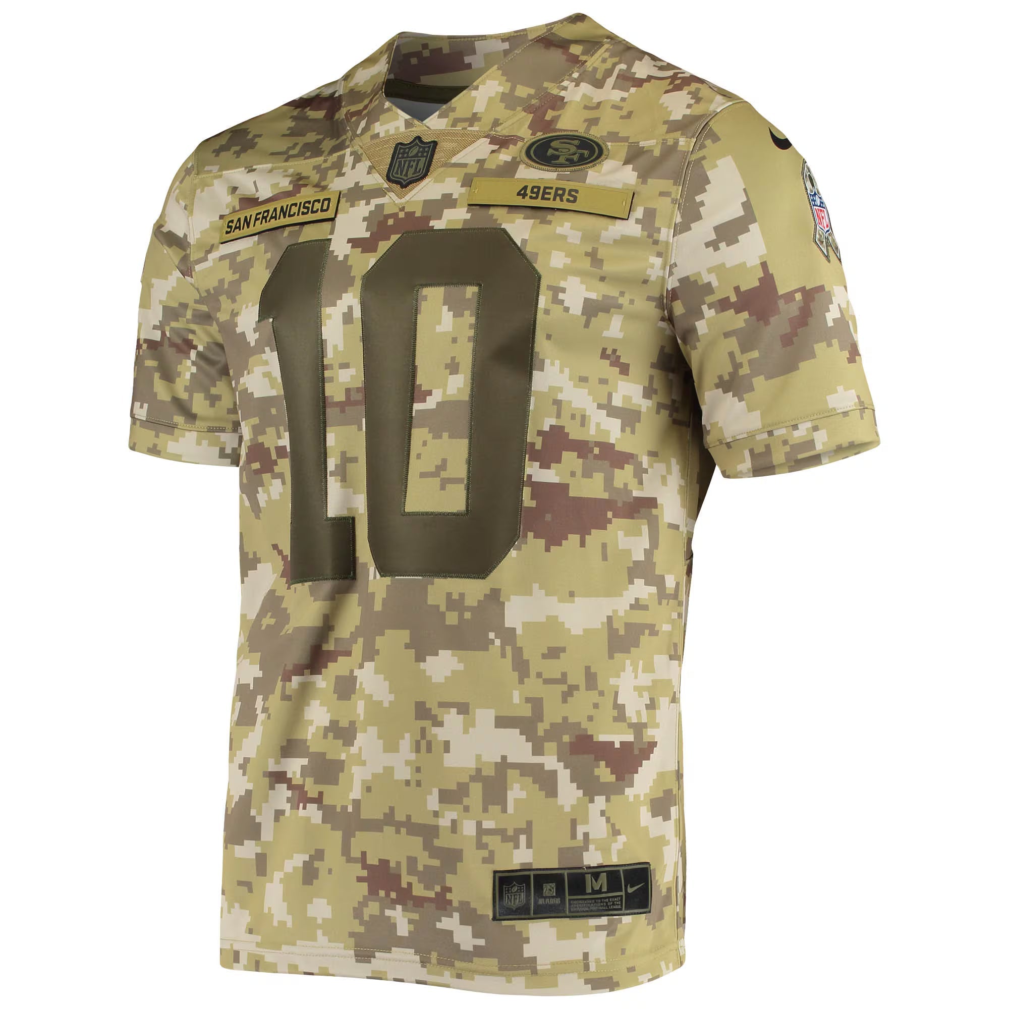 San Francisco 49ers Jimmy Garoppolo Camo Salute To Service Limited Player Jersey