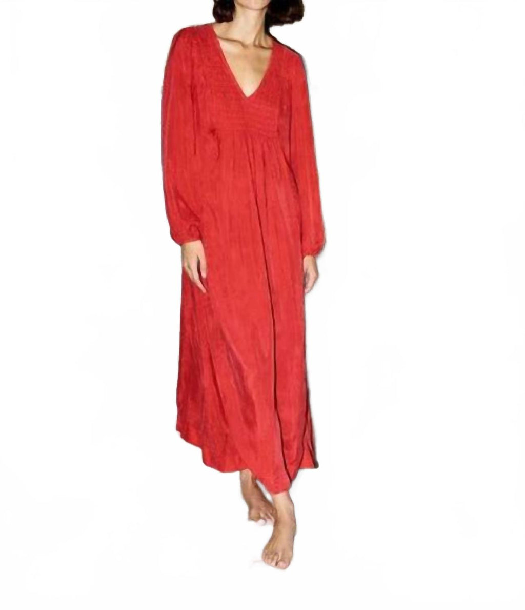 Mira Maxi Dress In Cherry