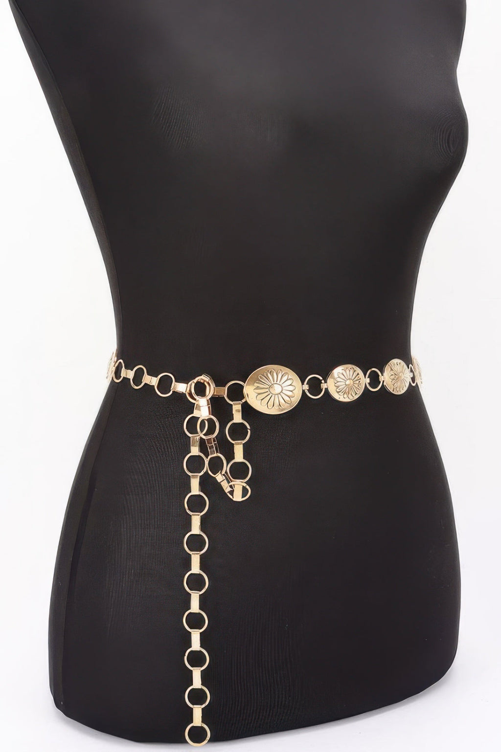 Floral Disc Chain Belt