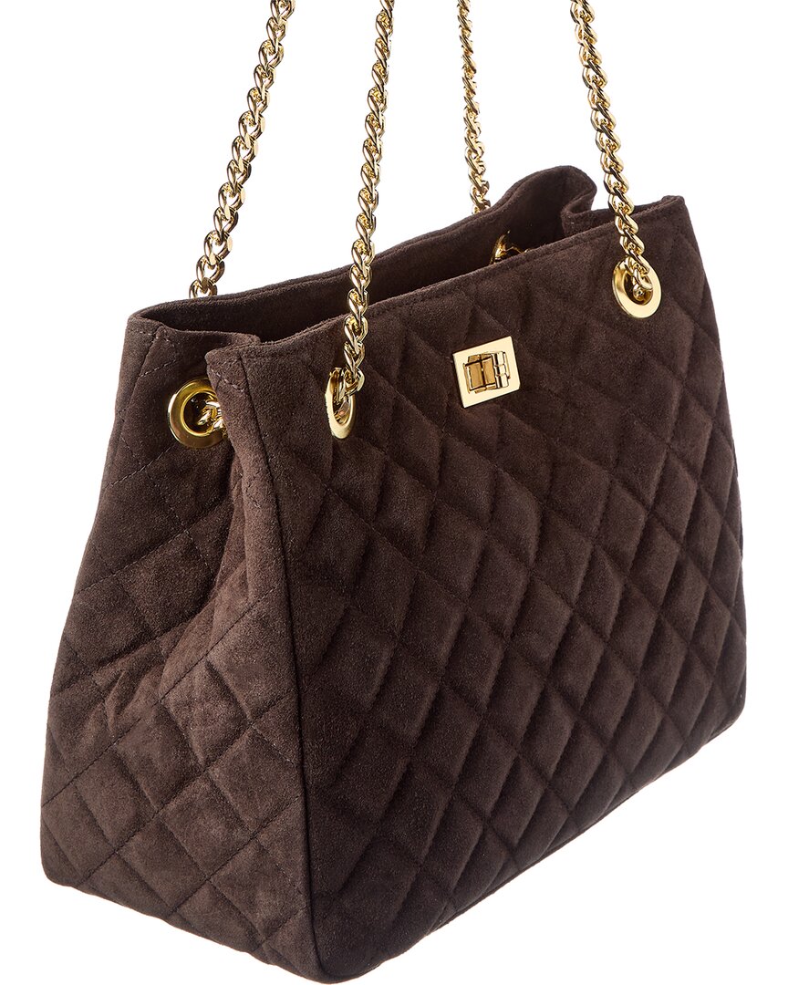 Isabella Rossetti Ravenna Suede Handbag