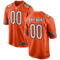 Chicago Bears Orange Alternate Custom Game Jersey