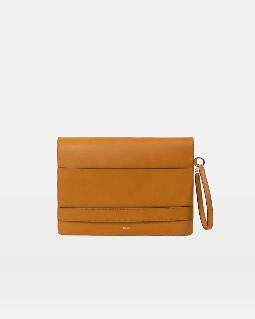 Women's Envelope Clutch Bag In Camel