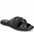 Women's Reyna Twist Flat Sandal In Black Synthetic