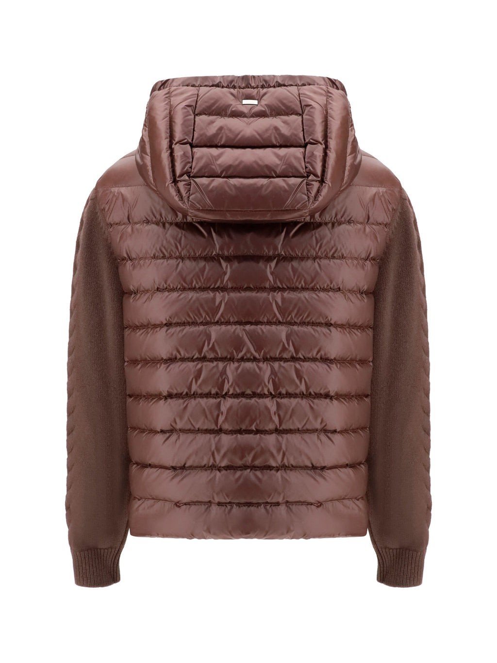 Herno Women Down Jacket With Wool Sleeves