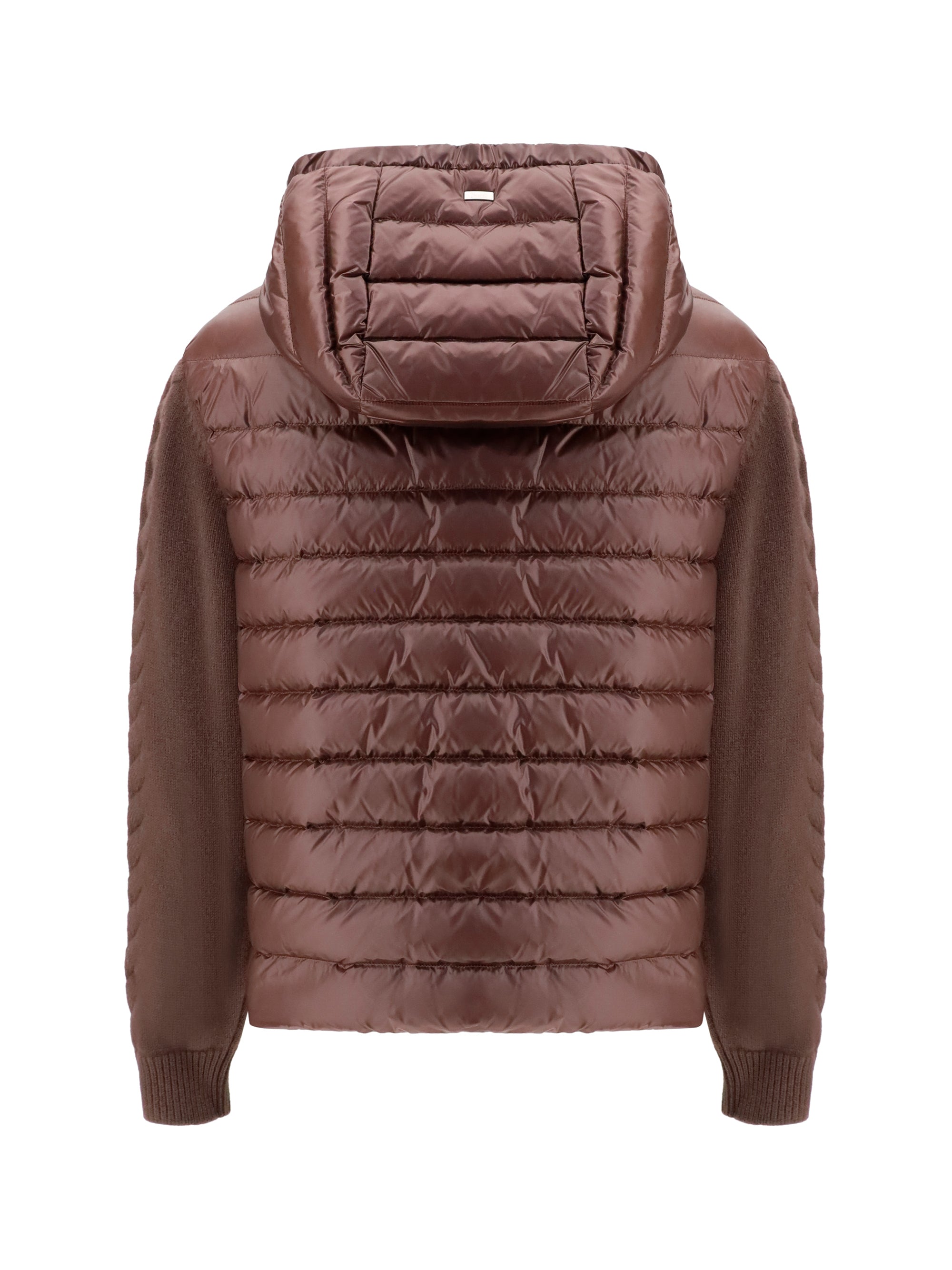 Herno Women Down Jacket With Wool Sleeves