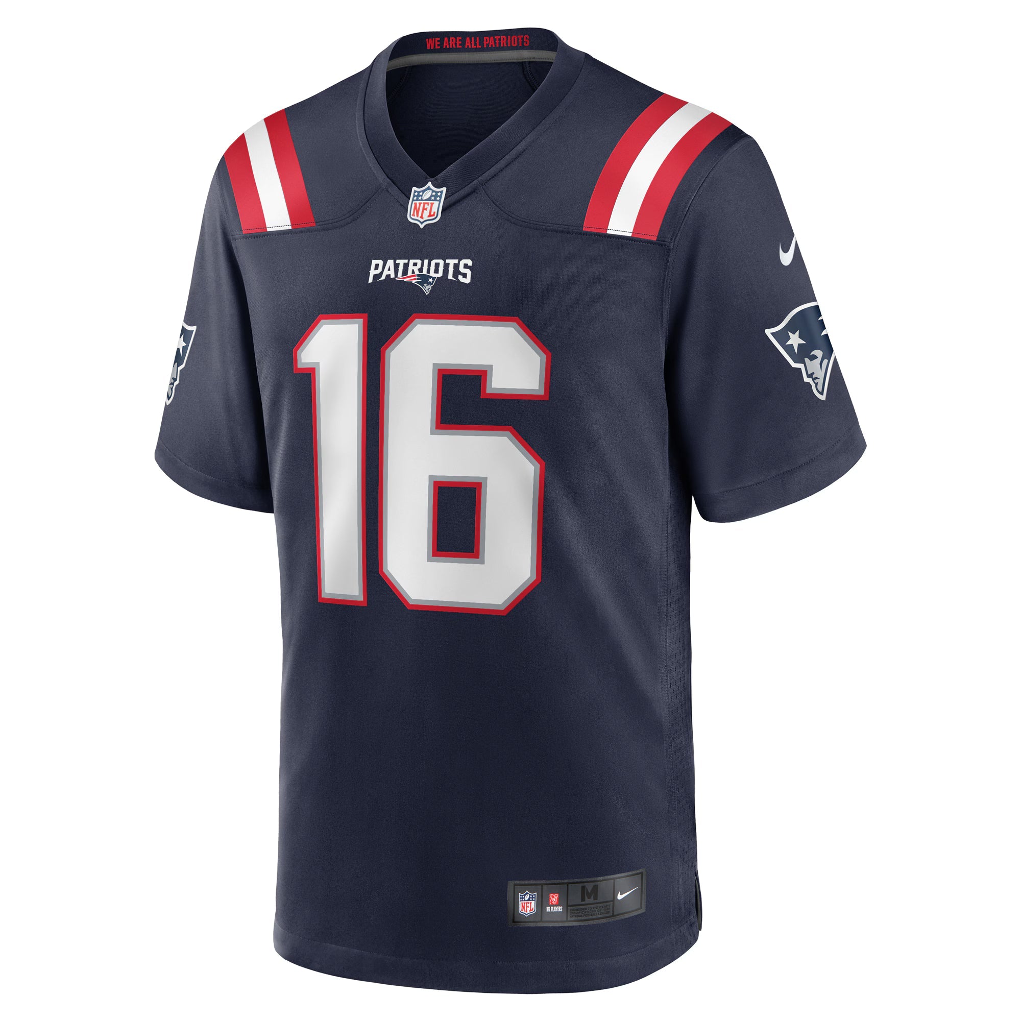 New England Patriots Malik Cunningham Navy Team Game Jersey