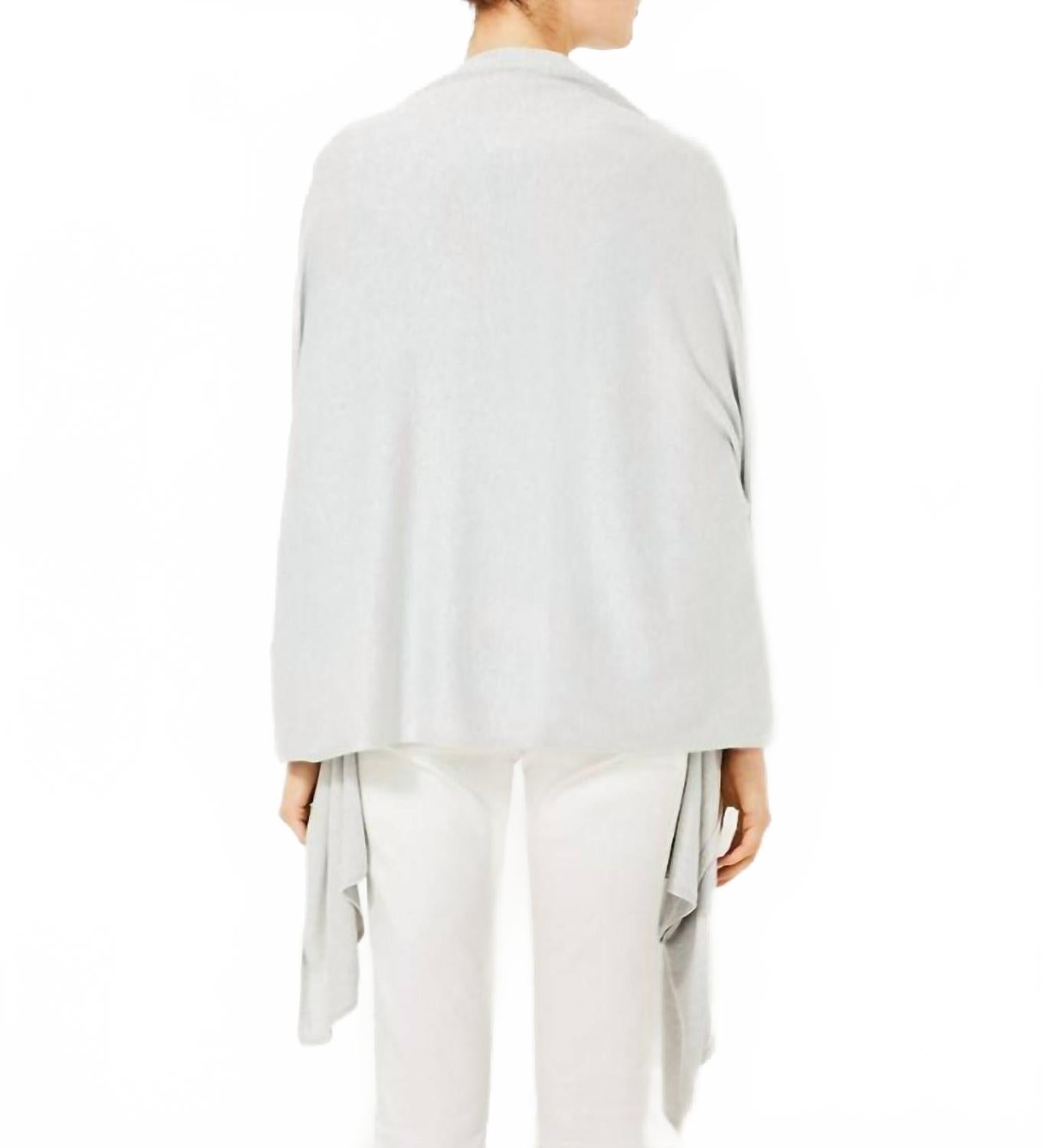 Lanelle Wrap In Heathered Pebble Beach Metallic