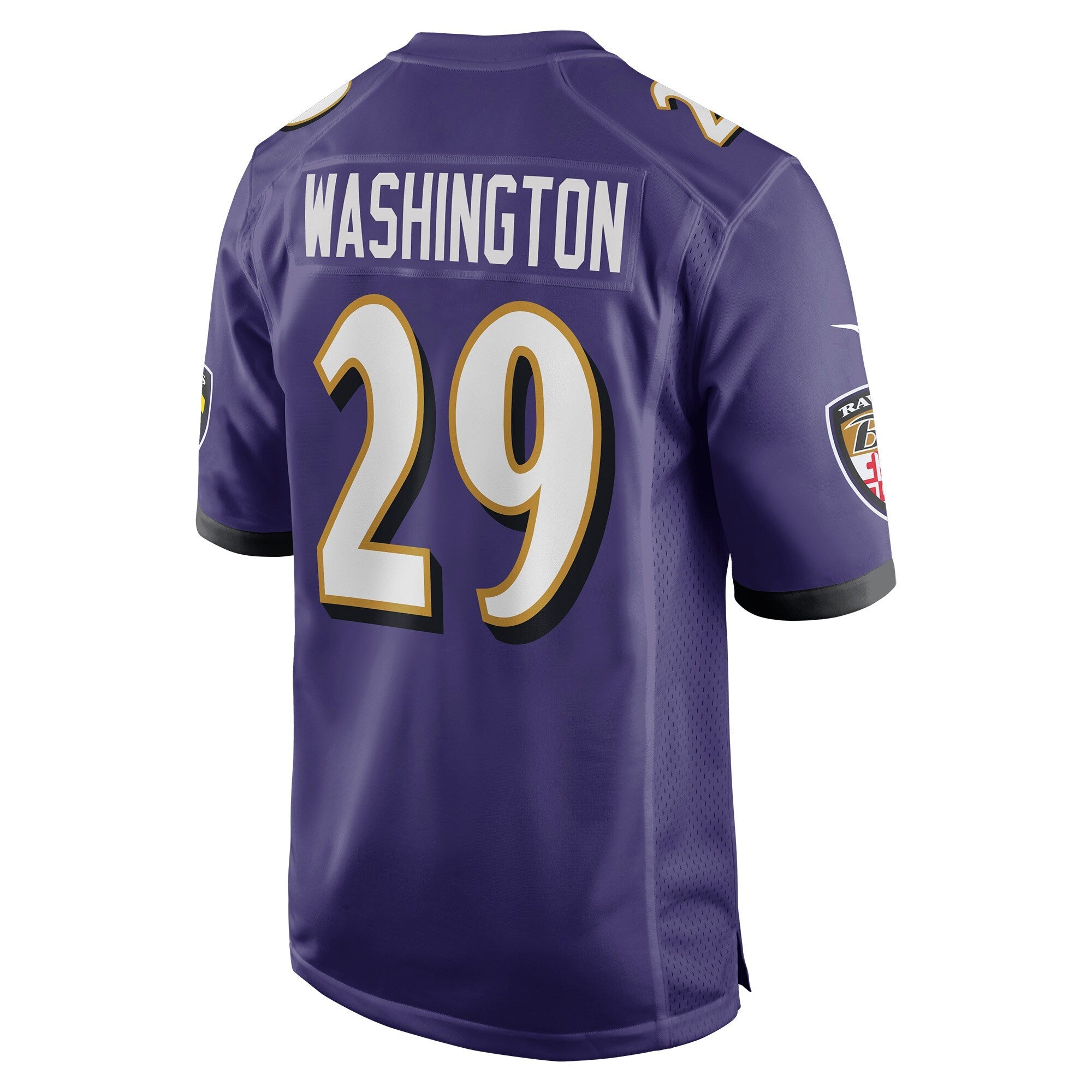 Baltimore Ravens Ar'Darius Washington Purple Player Game Jersey