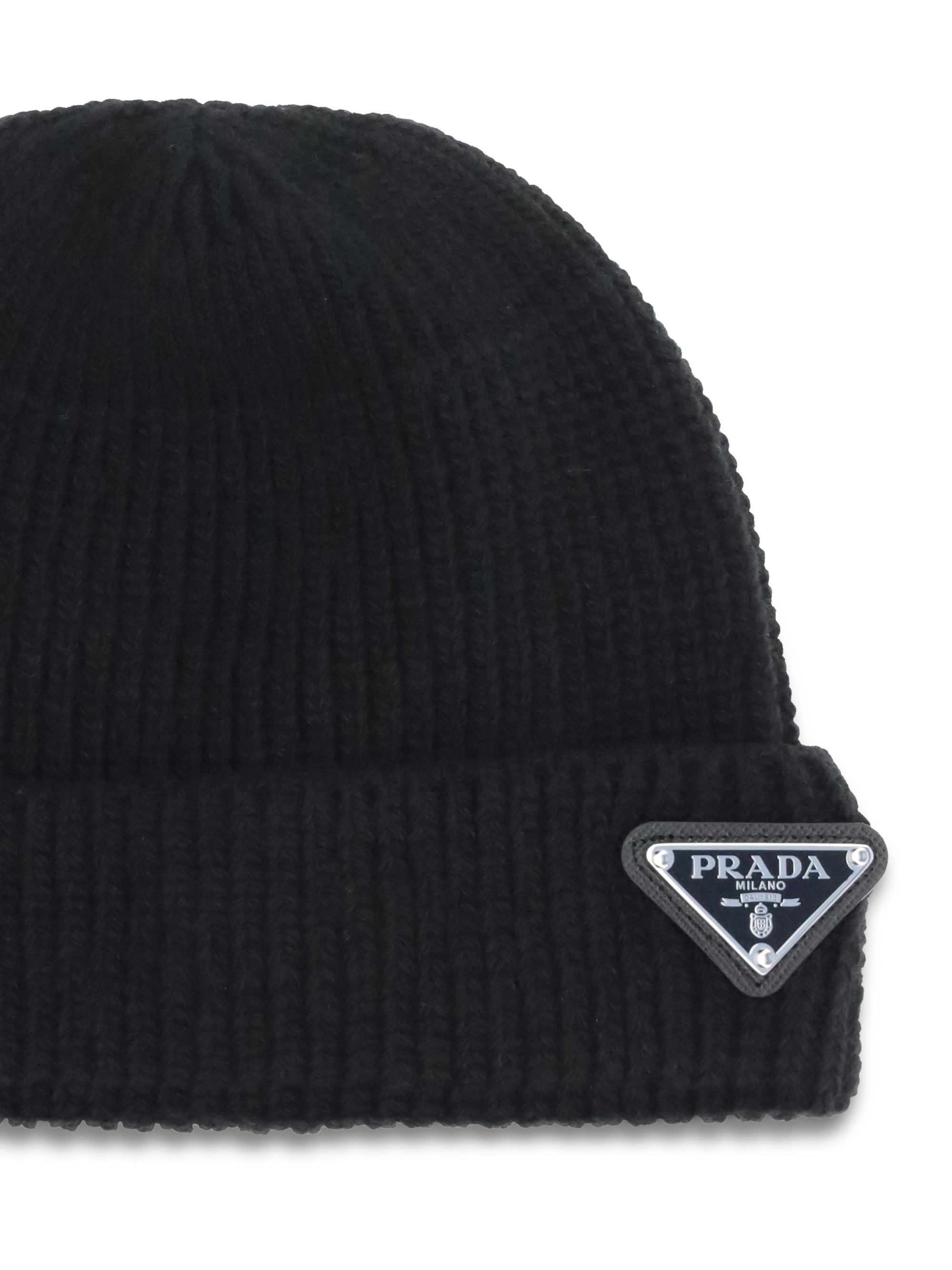 Prada Men Beanie Hat With Logo