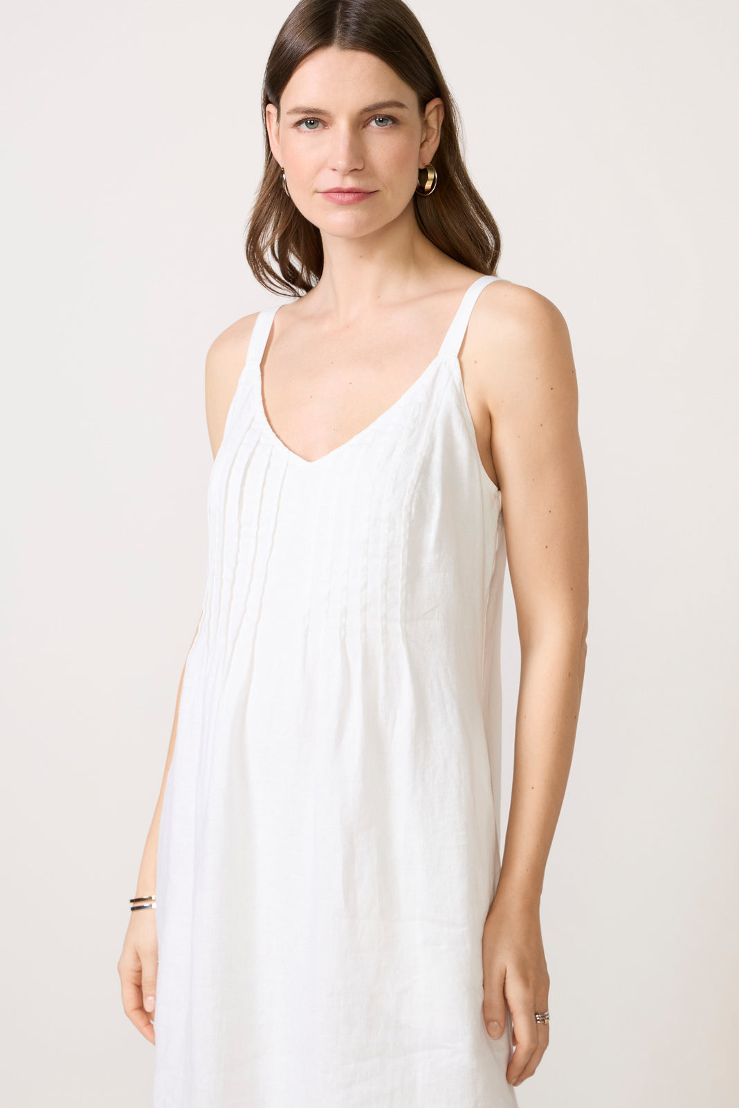 Women's Stella Linen Pintuck Dress