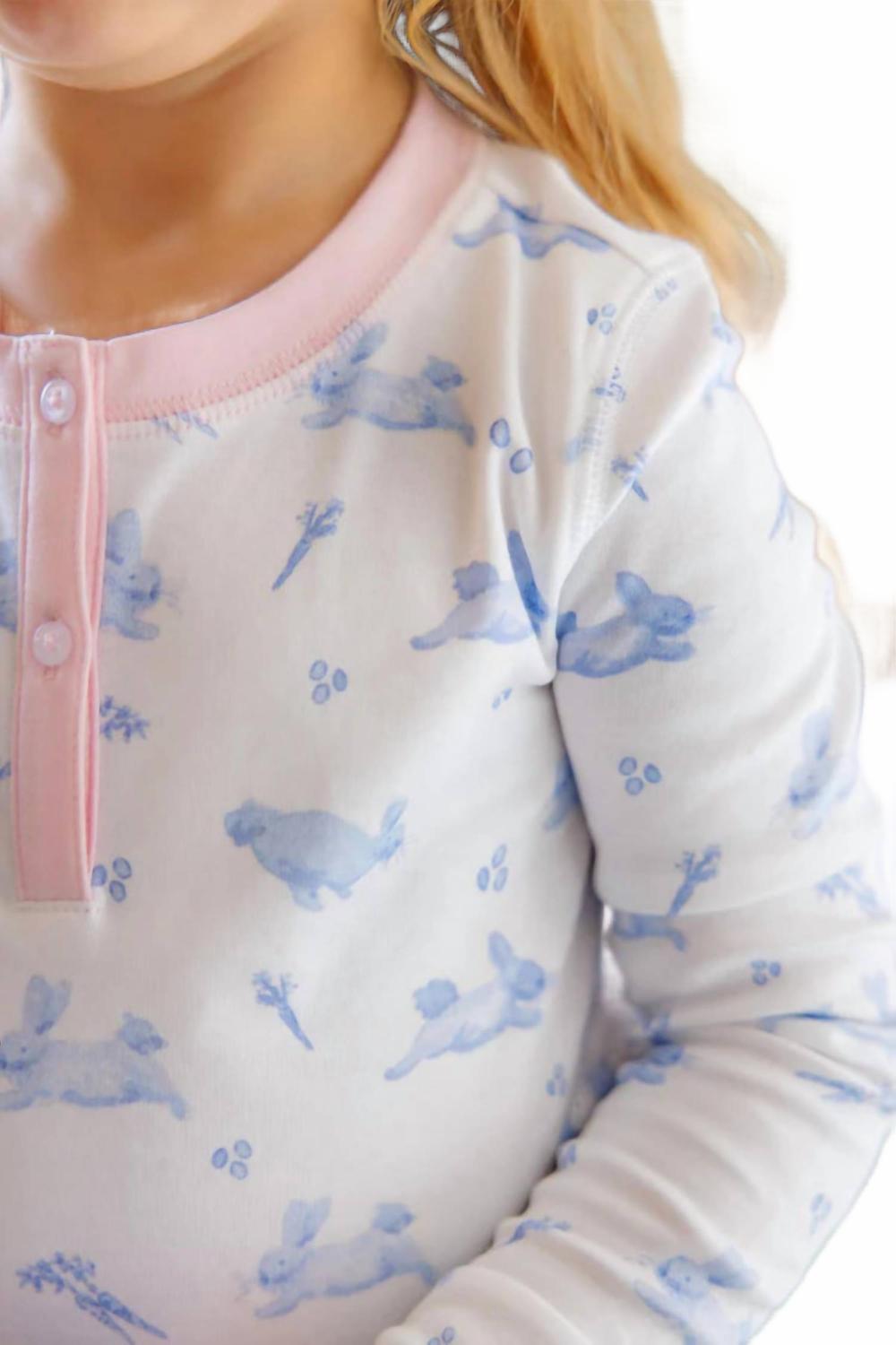 Girl's Easter Sara Jane's Sweet Dream Set In Lindon Hill Hops With Palm Beach Pink