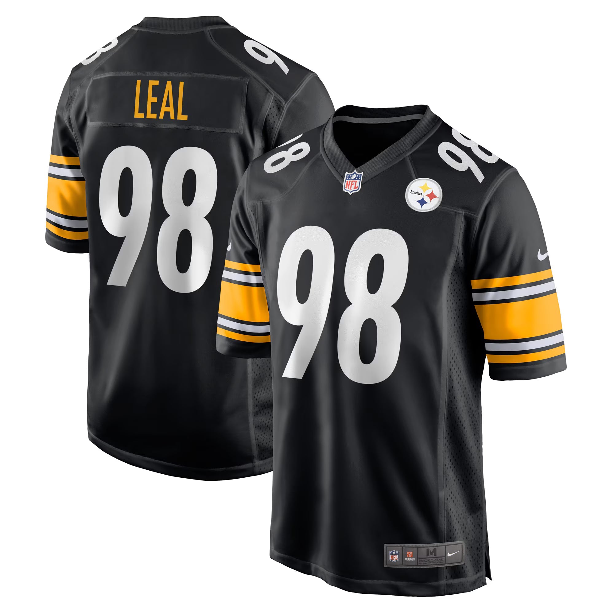 Pittsburgh Steelers DeMarvin Leal Black Game Player Jersey