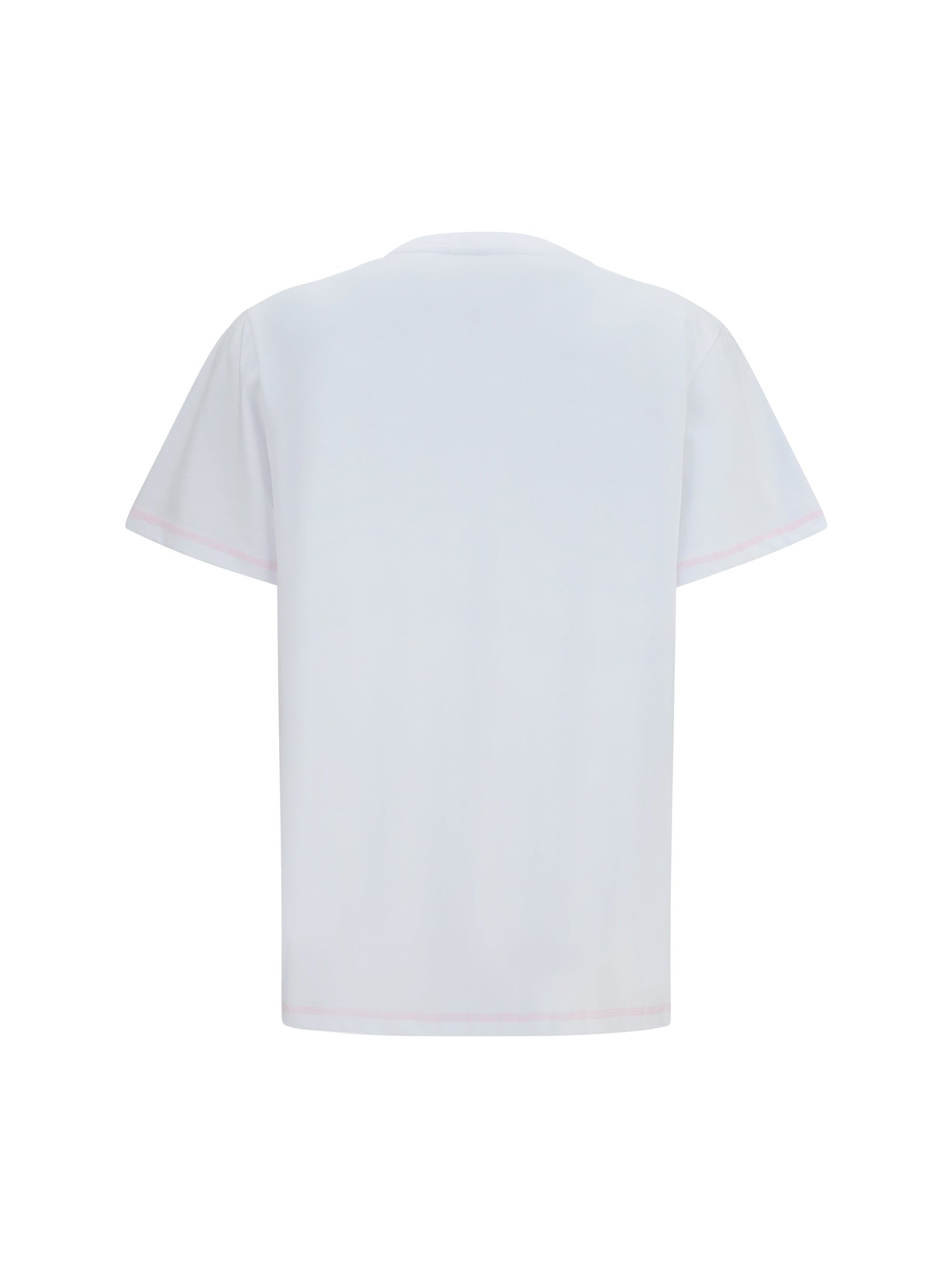 Ganni Women Cotton Raspberry T-Shirt