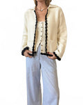 Reyla Knit Jacket In Ivory