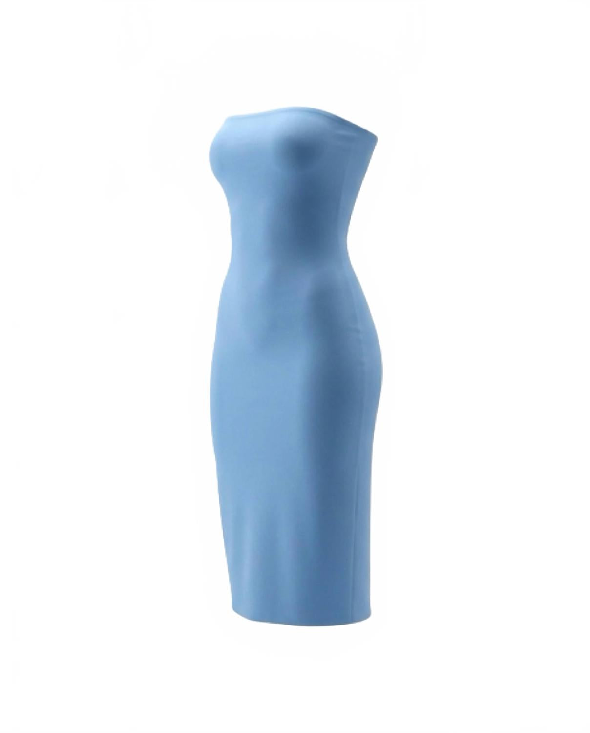 Strapless Bodycon Dress In Miku