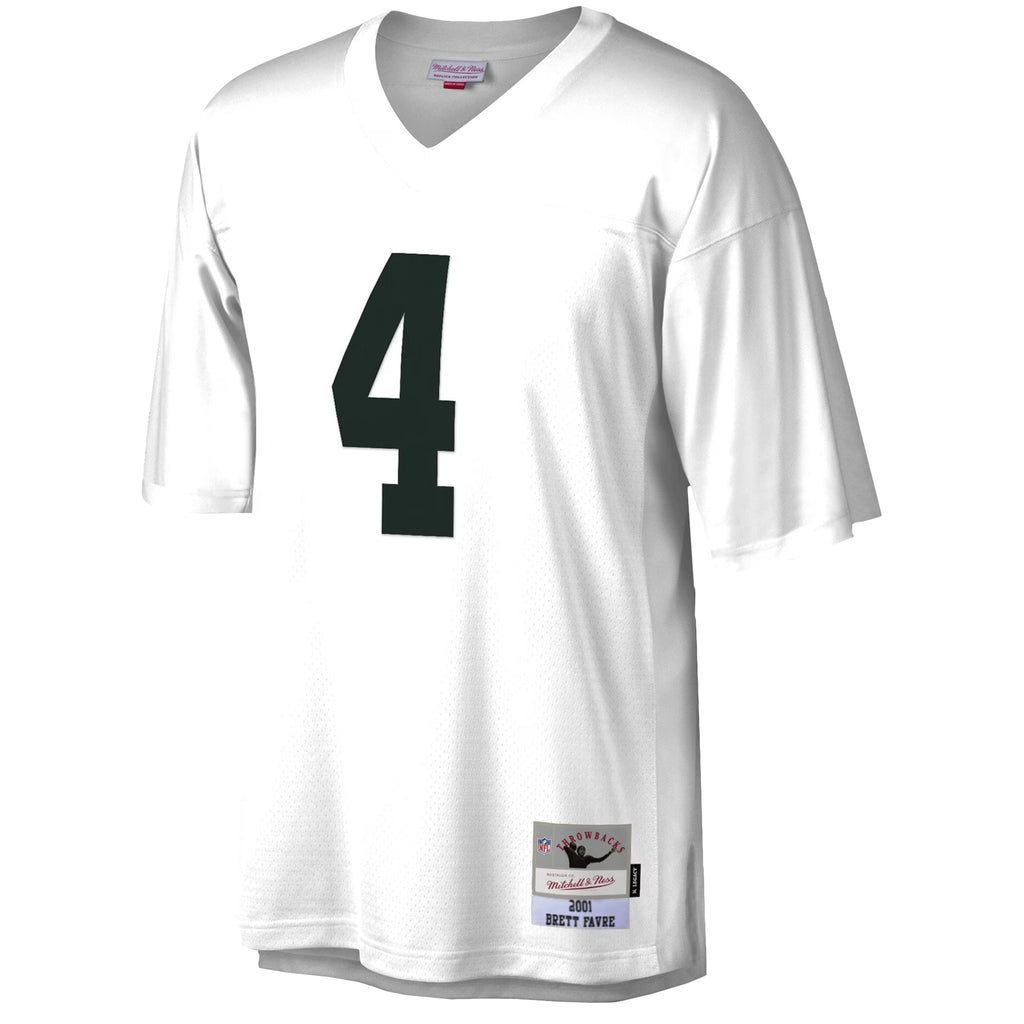 Green Bay Packers Brett Favre Mitchell & Ness White Legacy Replica Jersey