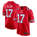 Buffalo Bills Josh Allen Red Alternate Game Jersey