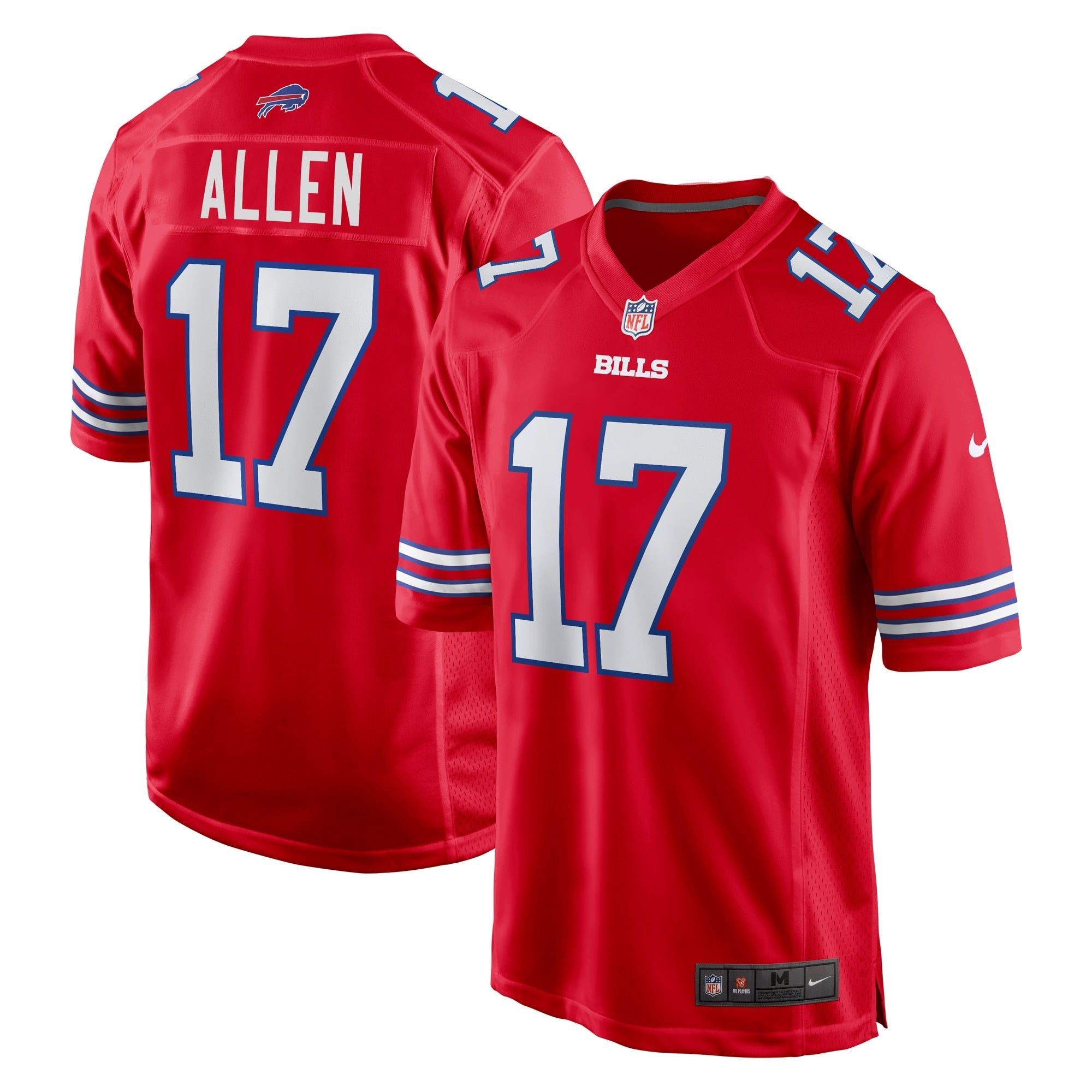 Buffalo Bills Josh Allen Red Alternate Game Jersey