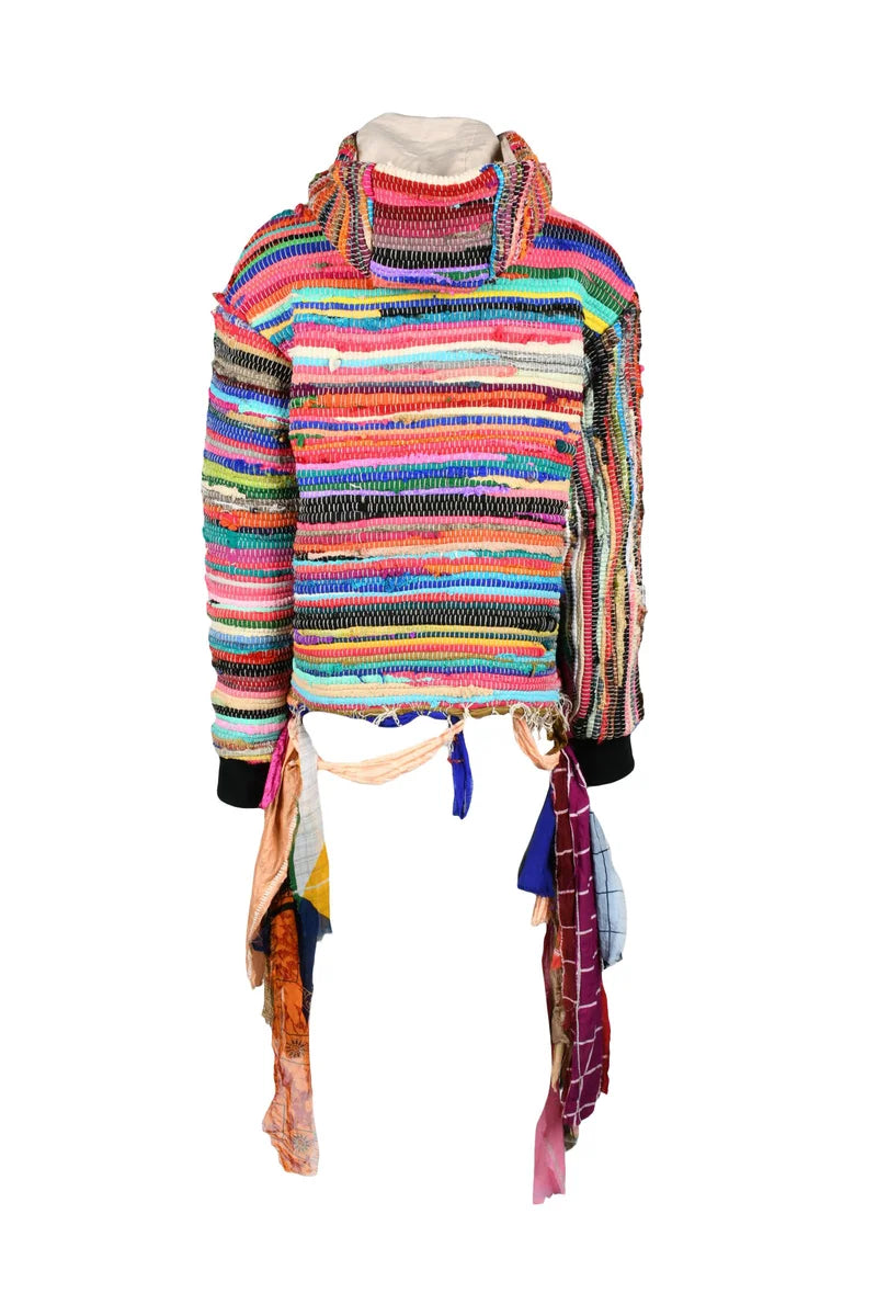 Oversize Patchwork Sweatshirt - Multicolor