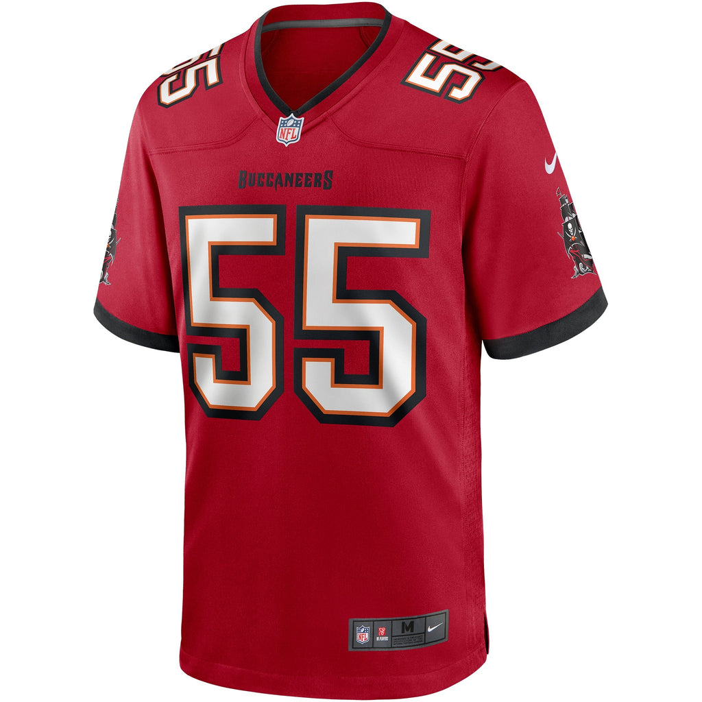 Tampa Bay Buccaneers Derrick Brooks Red Game Retired Player Jersey