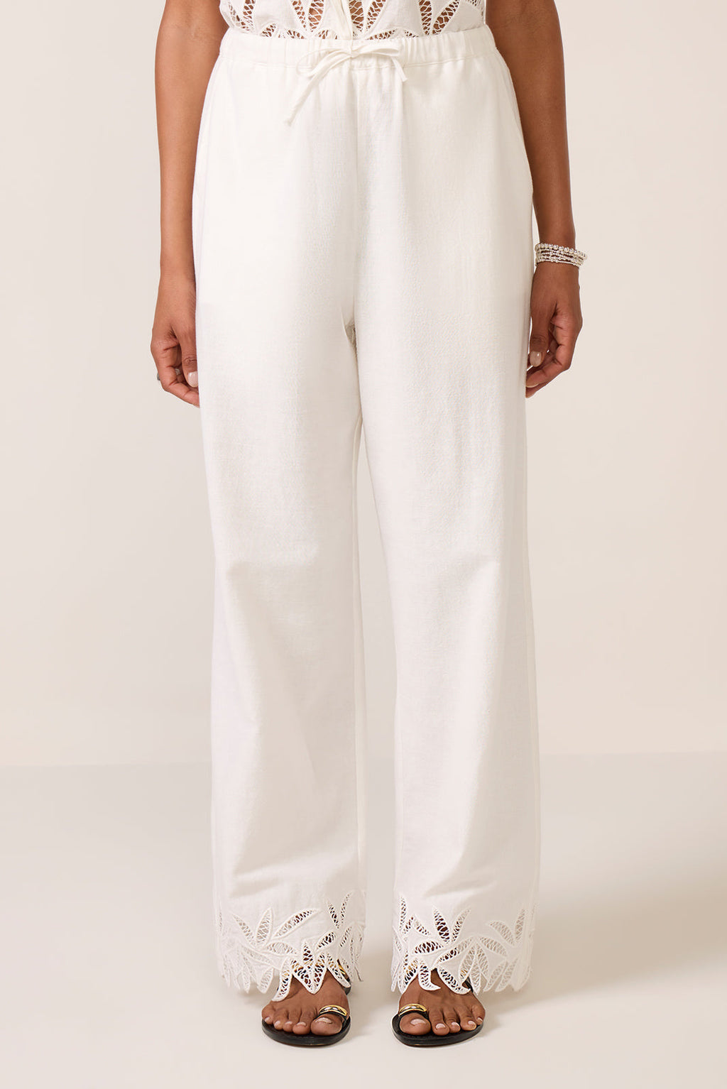 Women's Emmie Embroidered Wide Leg Pants