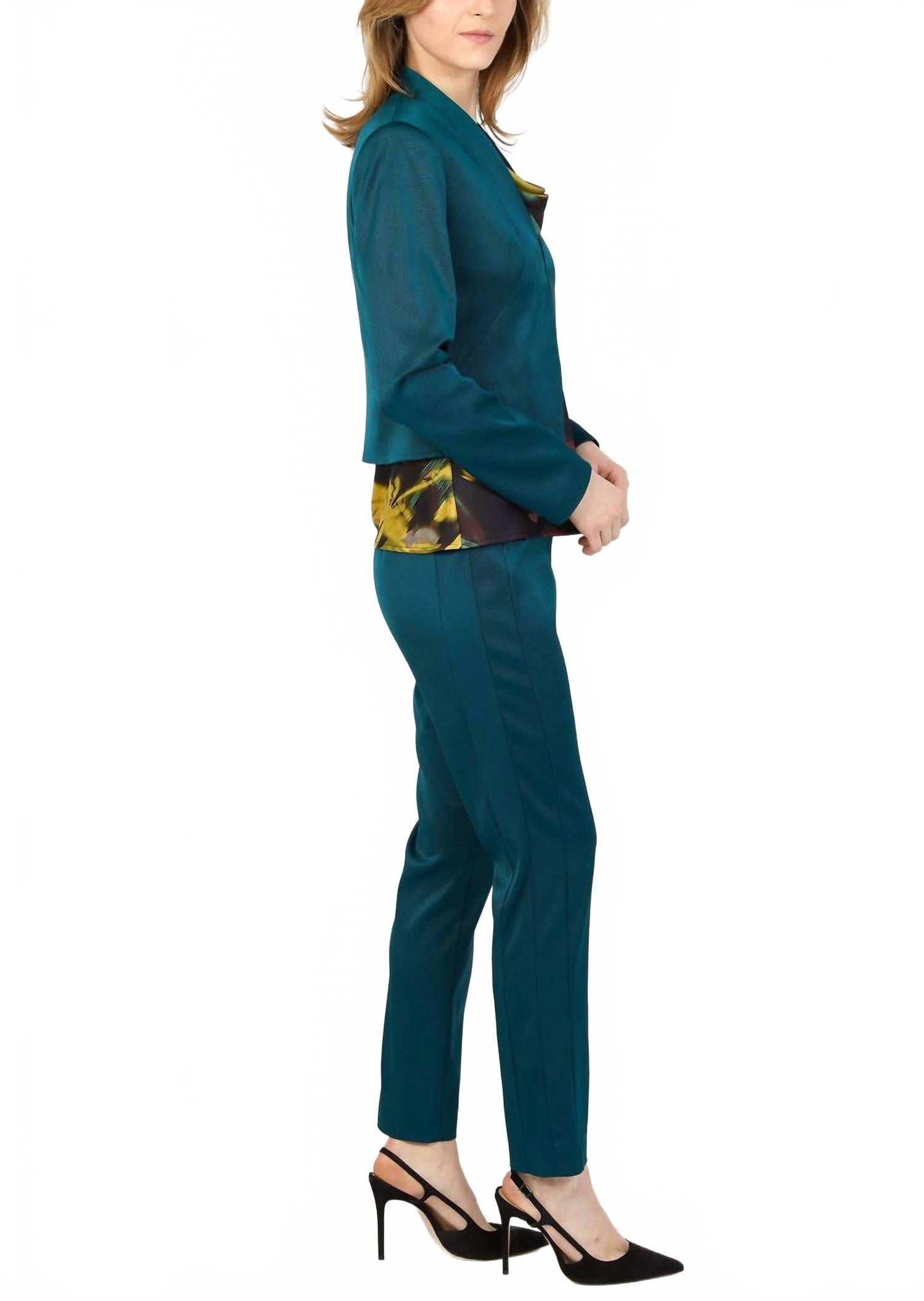 Stretch Faille Jacket In Spruce