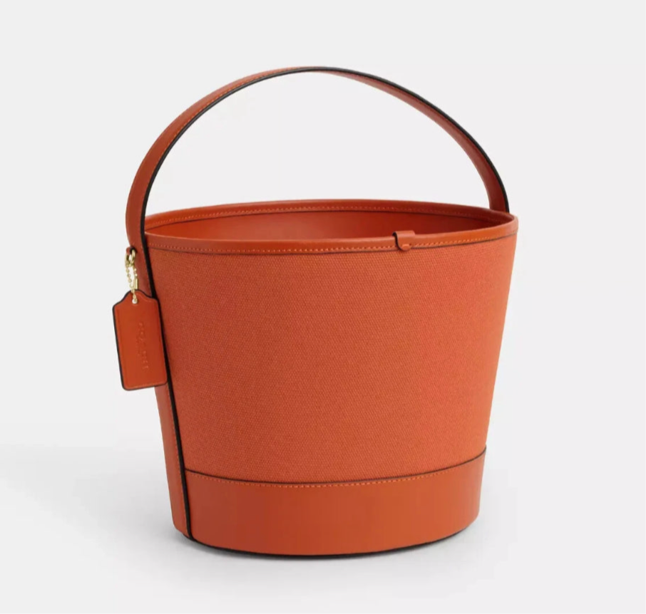 NWT Coach Trick Or Treat Bucket With Halloween Pumpkin