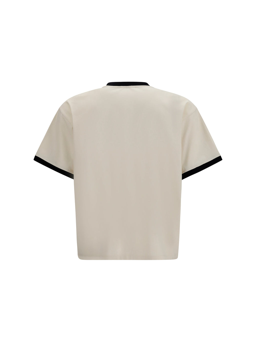 Versace Men Cotton Jersey T-Shirt With Poplin Balloo