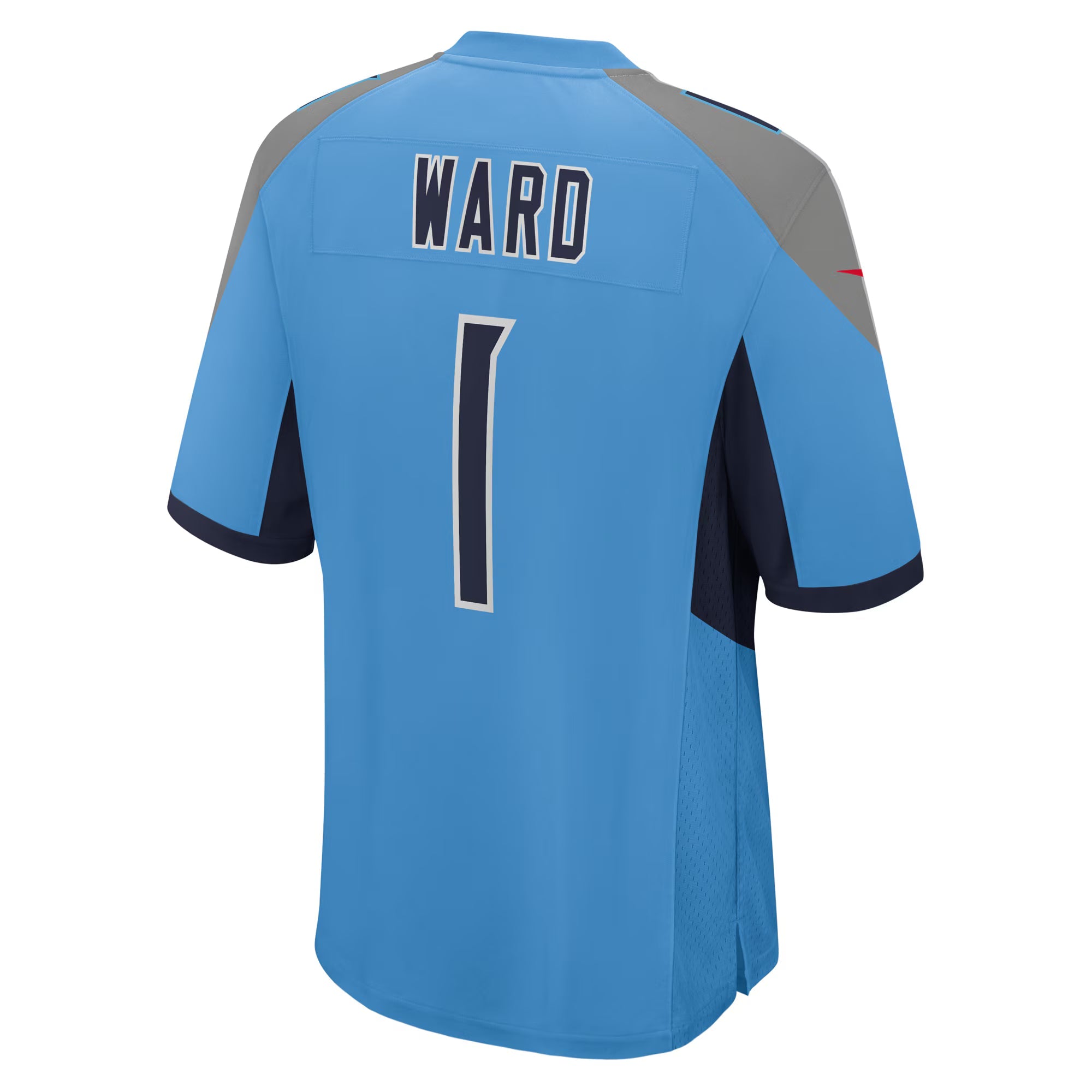 Tennessee Titans Cameron Ward Light Blue 2025 NFL Draft First Round Pick Game Jersey
