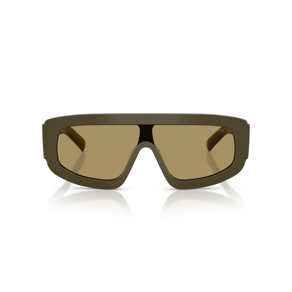 Oversized Rectangular Frame Sunglasses With Triangular Logo Detail
