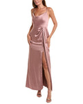 Dessy Collection Cowl Neck Maxi Dress